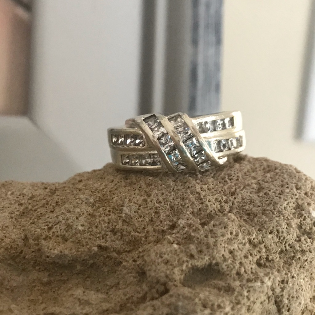 Seta Sterling Silver Cubic Zirconia Cocktail Ring